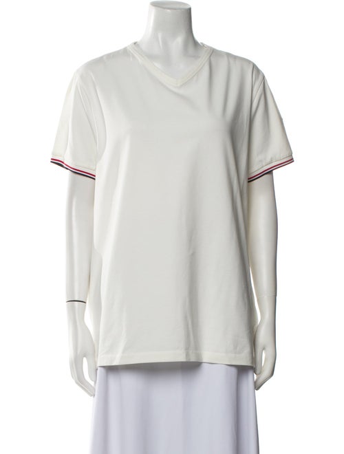 Moncler V-Neck Short Sleeve T-Shirt