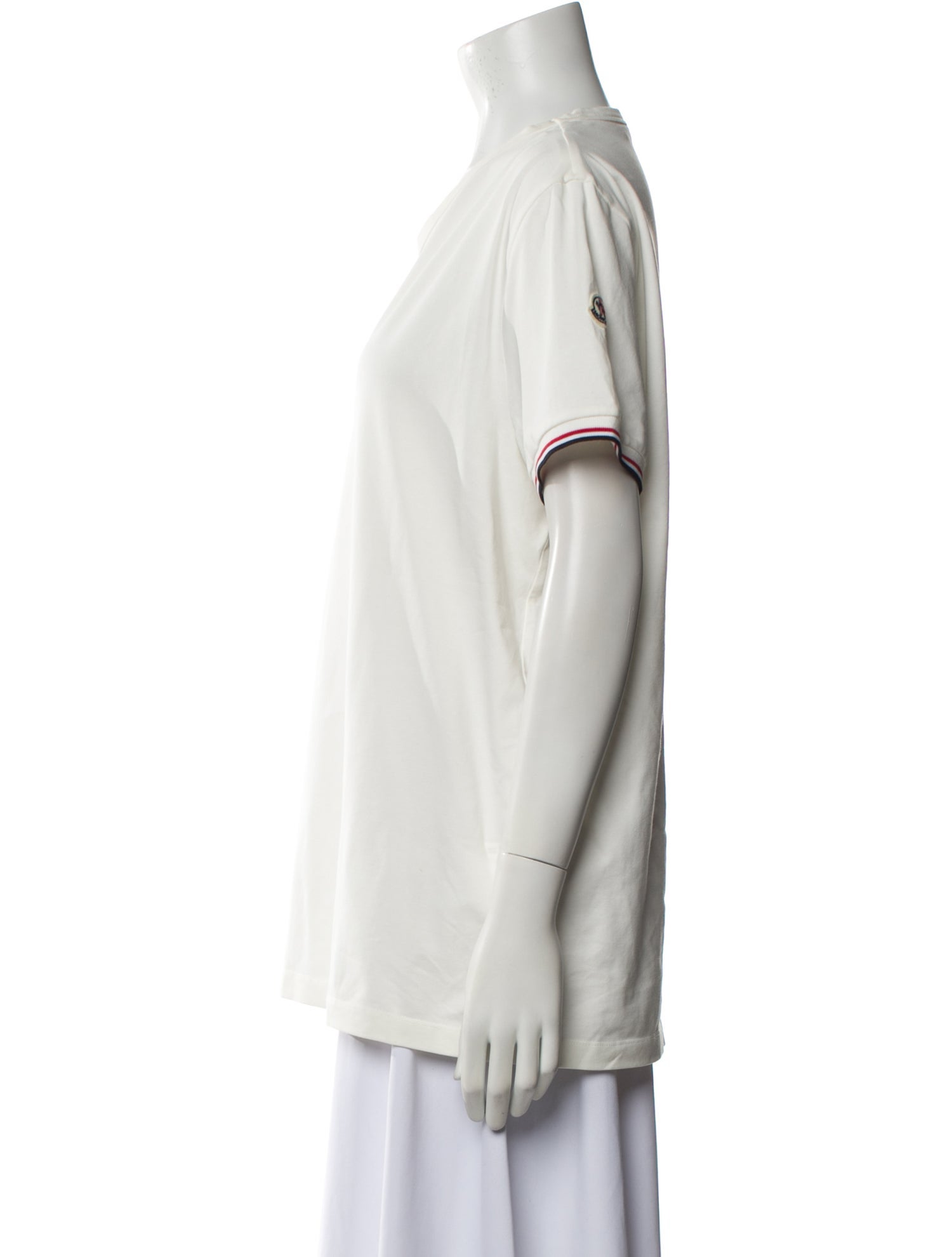 Moncler V-Neck Short Sleeve T-Shirt