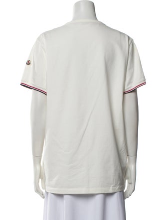 Moncler V-Neck Short Sleeve T-Shirt