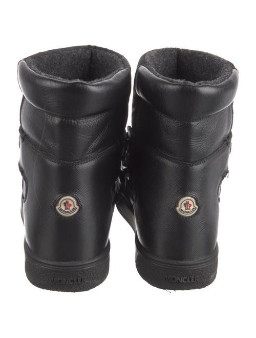 Moncler Leather Lace-Up Boots