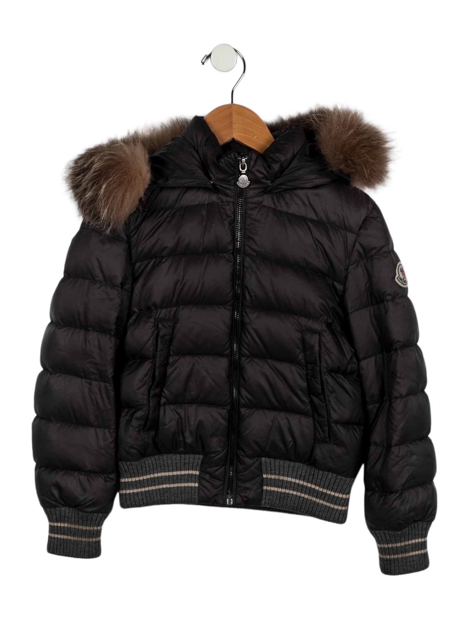 Moncler kid boys' grey jacket