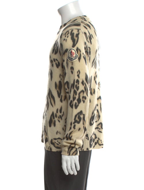 Moncler Cashmere Animal Print Pullover