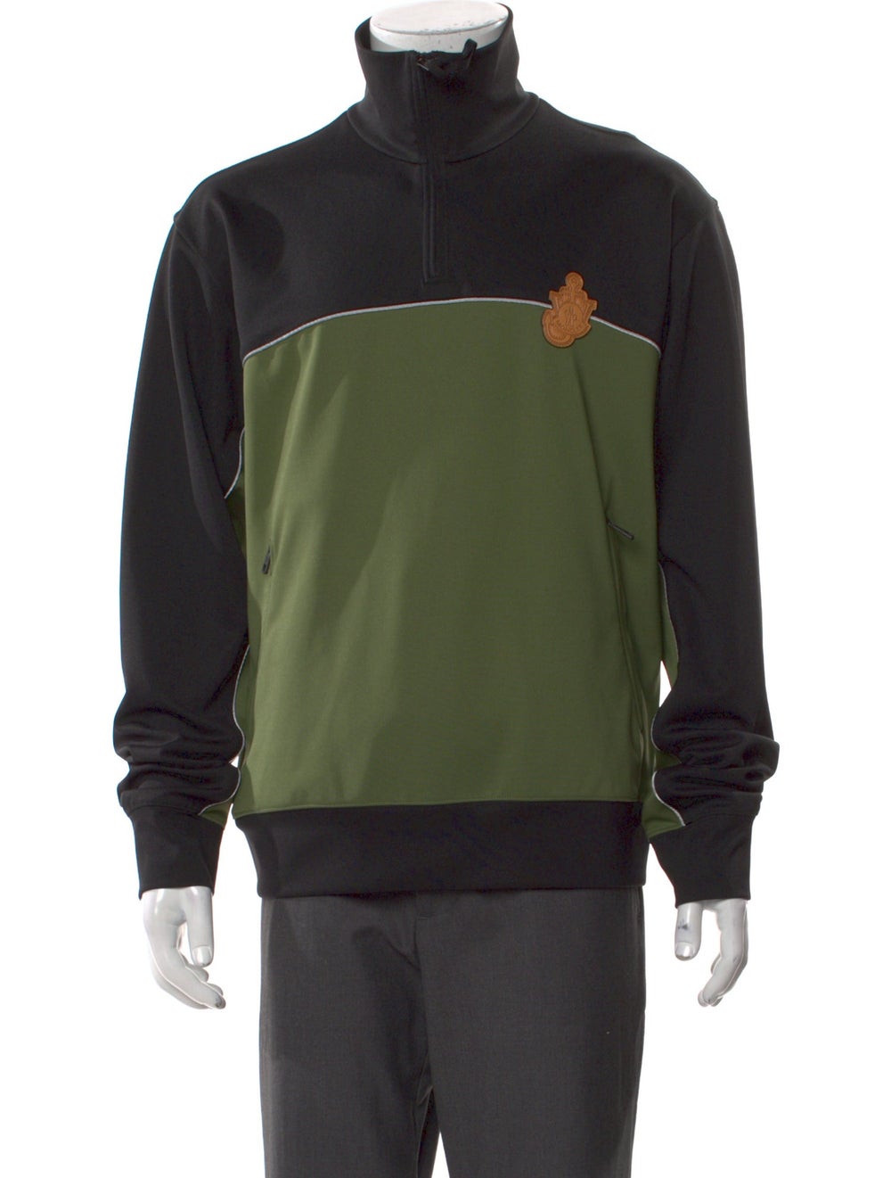 Moncler Pullover Black Colorblock Pattern - image 1