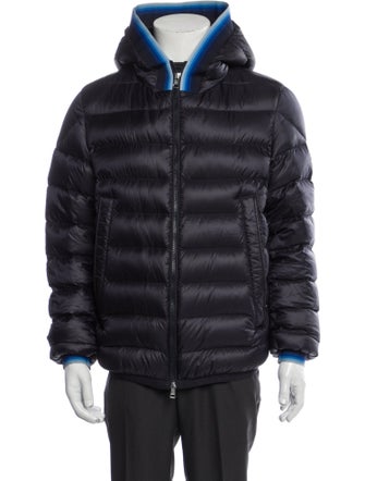 Moncler Striped Puffer Coat