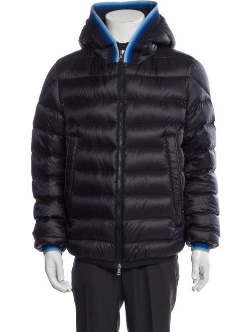 Moncler Striped Puffer Coat