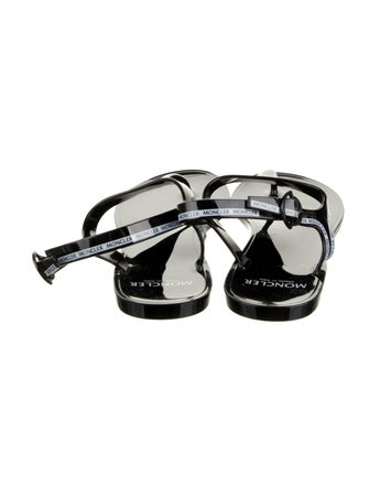 Moncler Rubber T-Strap Sandals