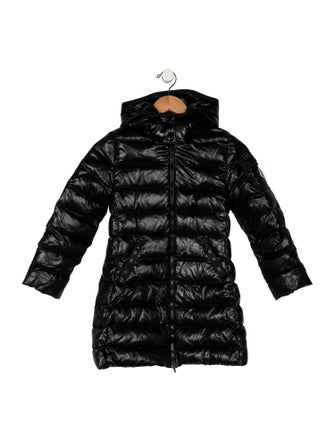Moncler Girls' Long Down Puffer Coat
