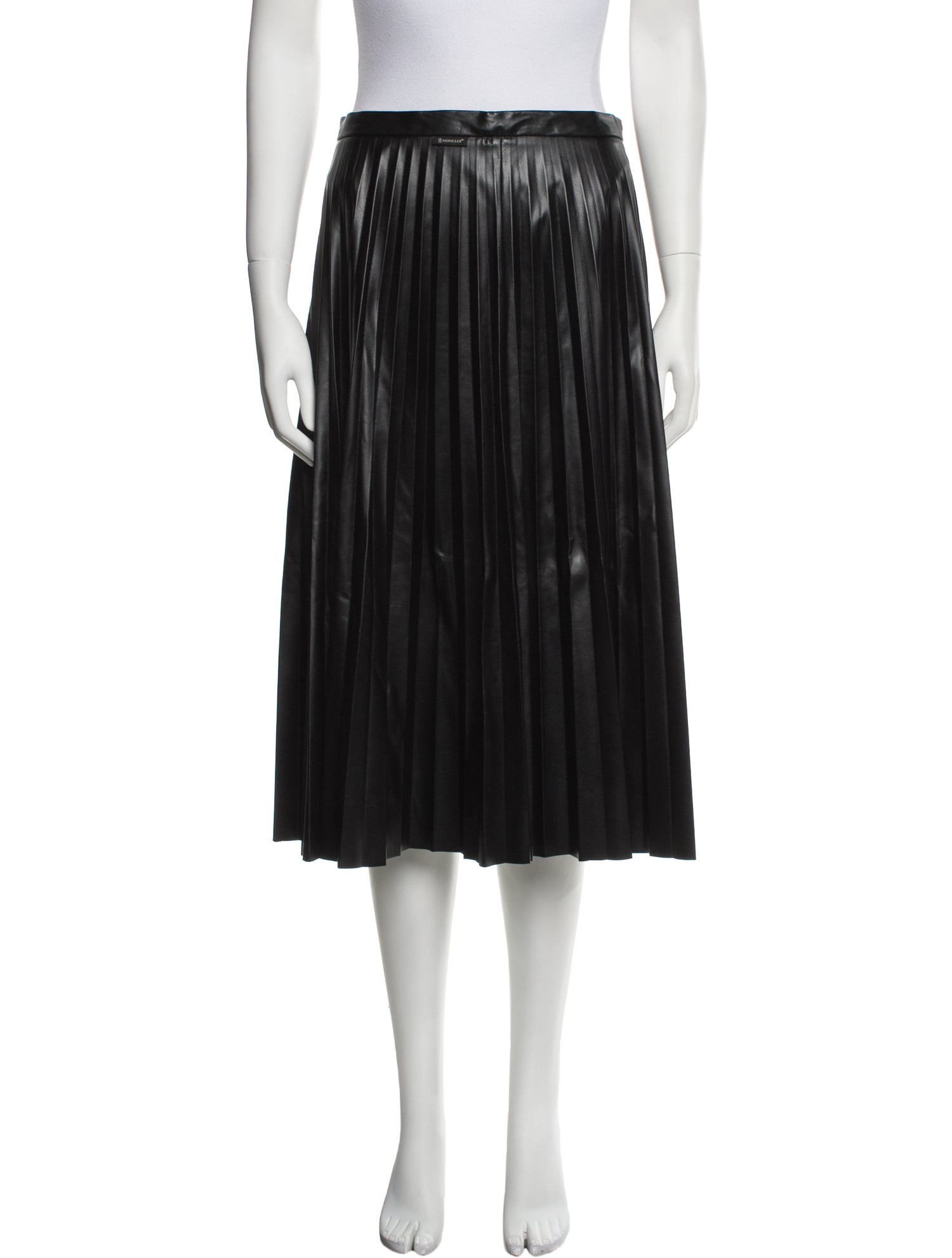 Moncler Pleated Accents Knee-Length Skirt
