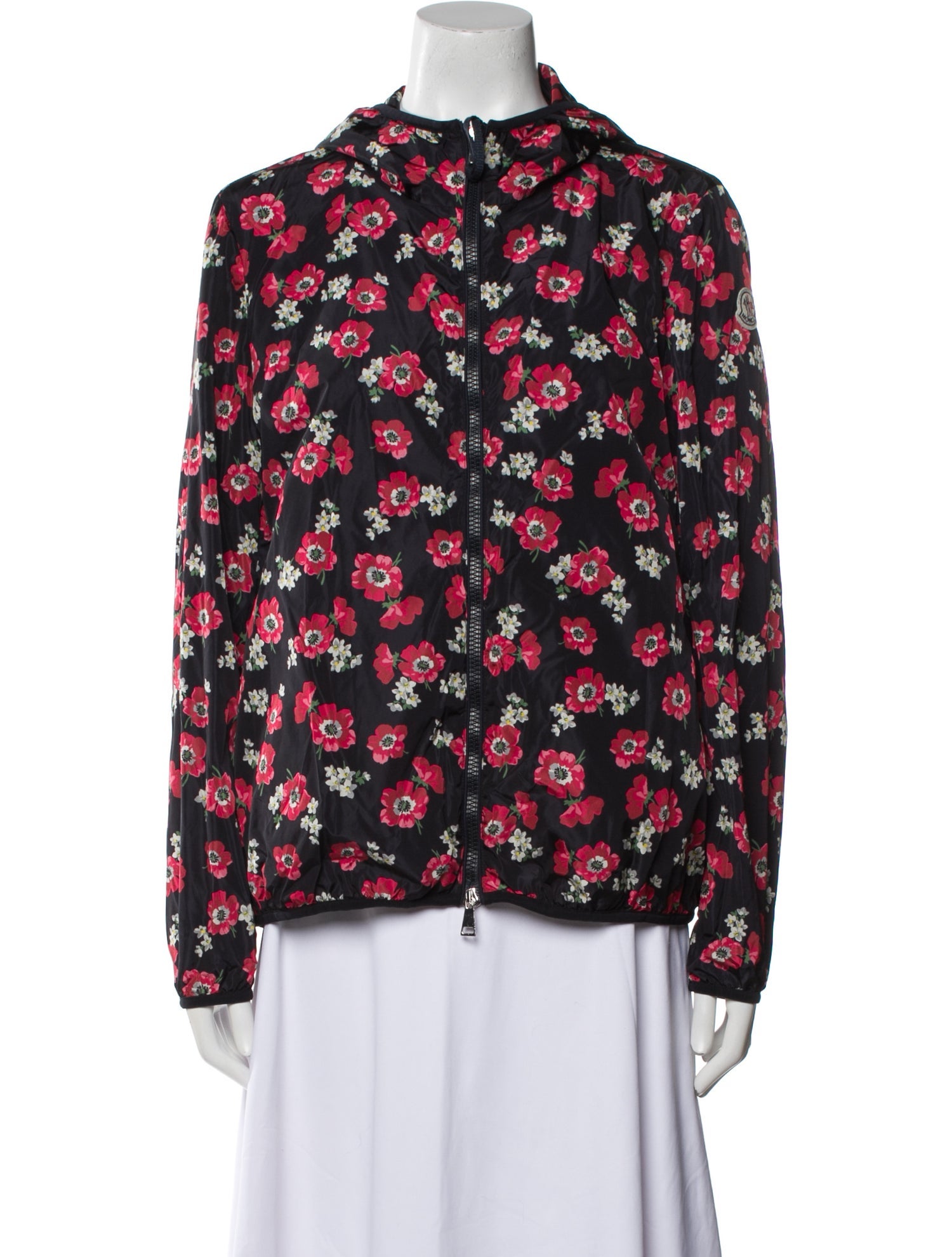 Moncler Nylon Floral Print Blazer