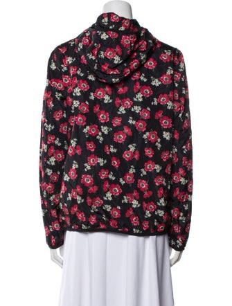 Moncler Nylon Floral Print Blazer