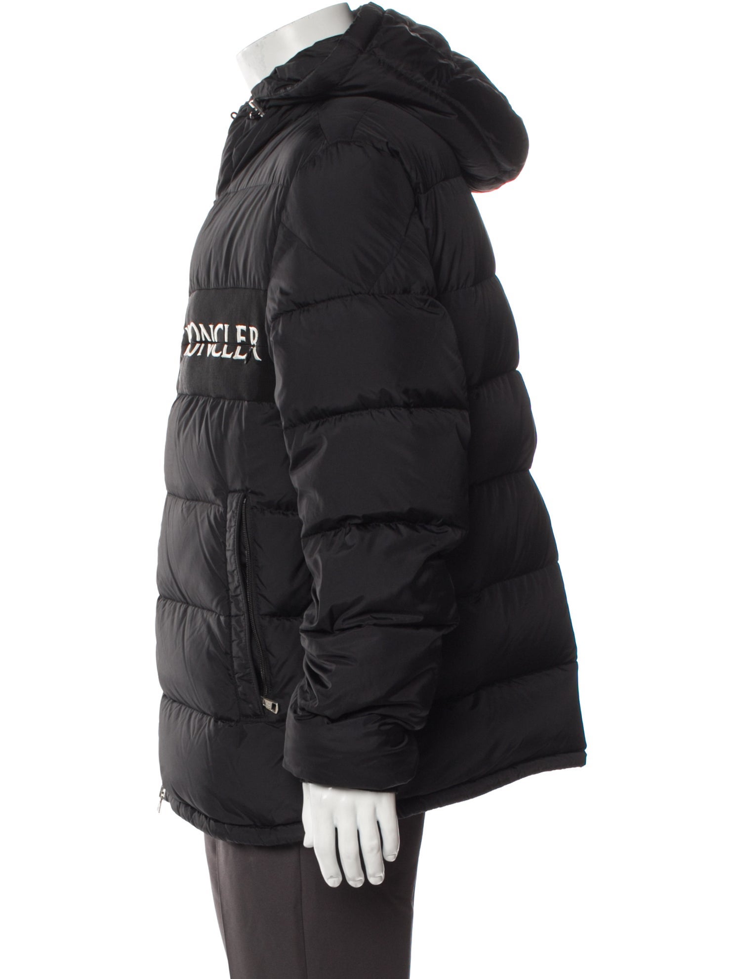 Moncler Aiton Graphic Print Puffer Coat