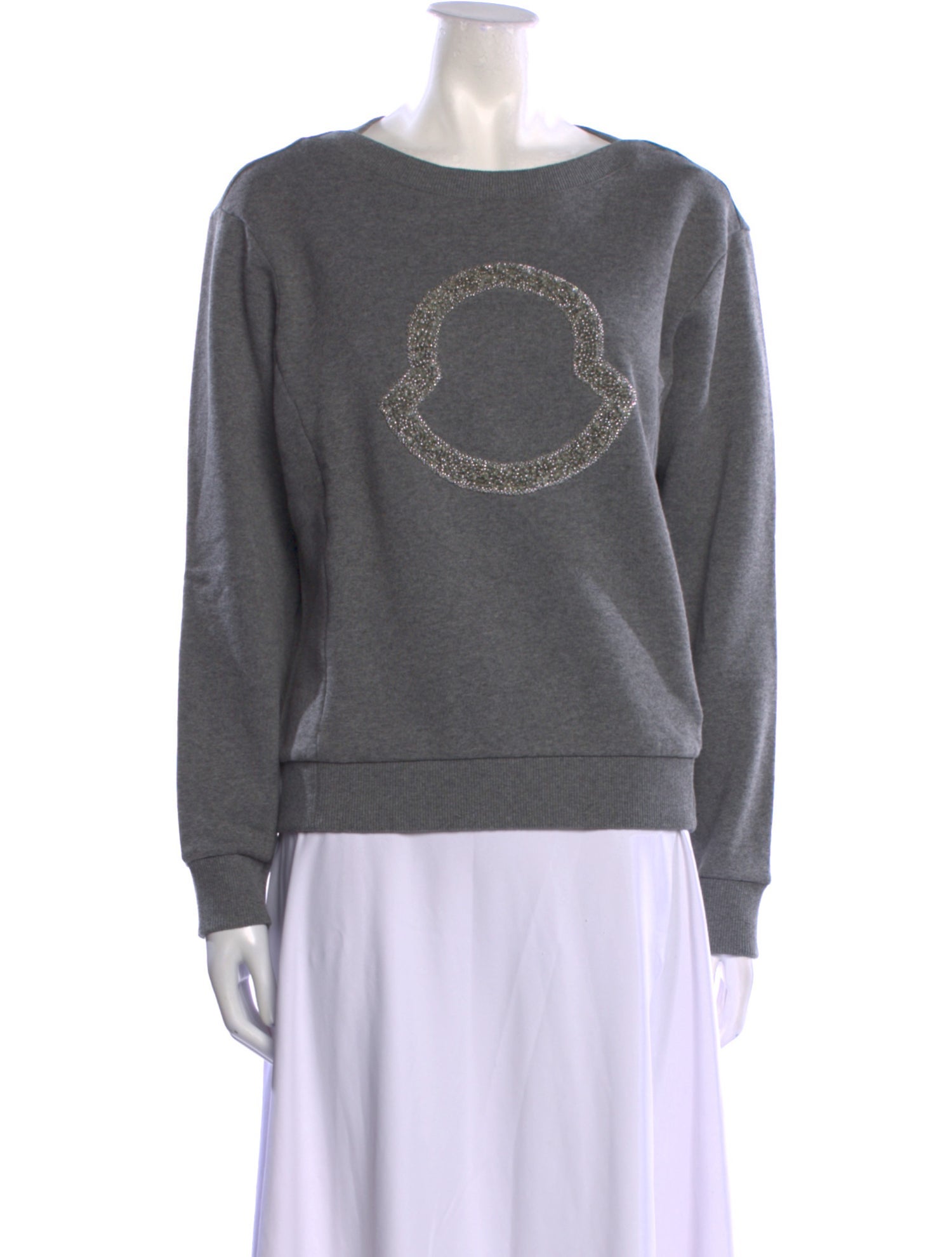 Moncler Graphic Print Bateau Neckline Sweater w/ Tags