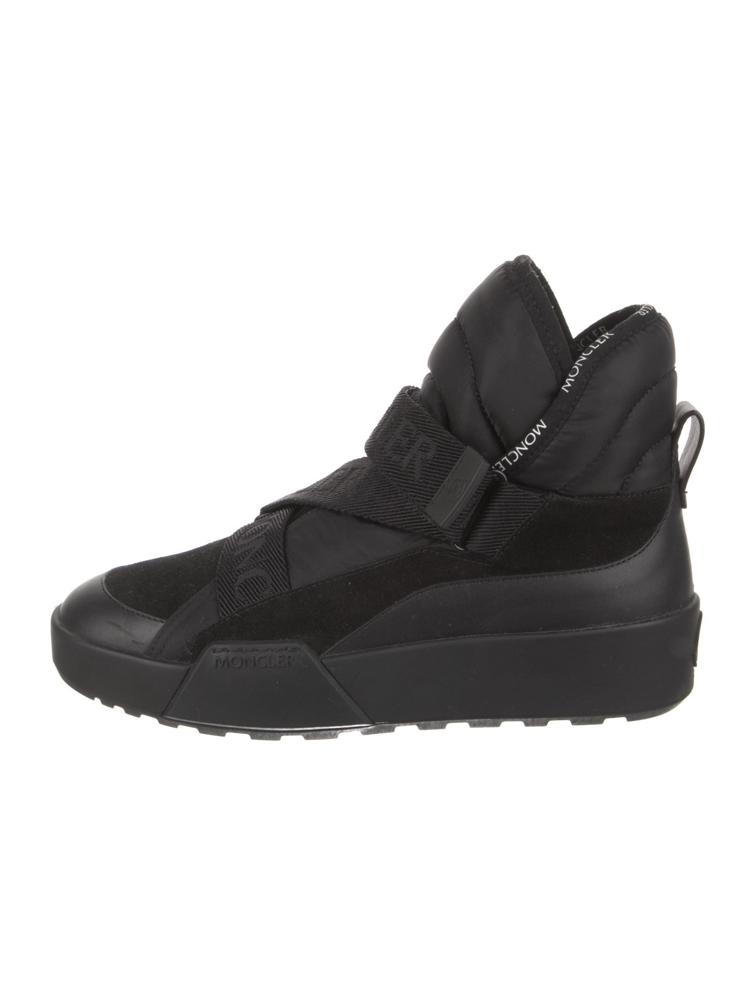Moncler Leather Combat Boots