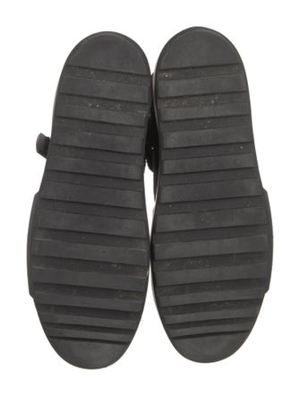 Moncler Leather Combat Boots