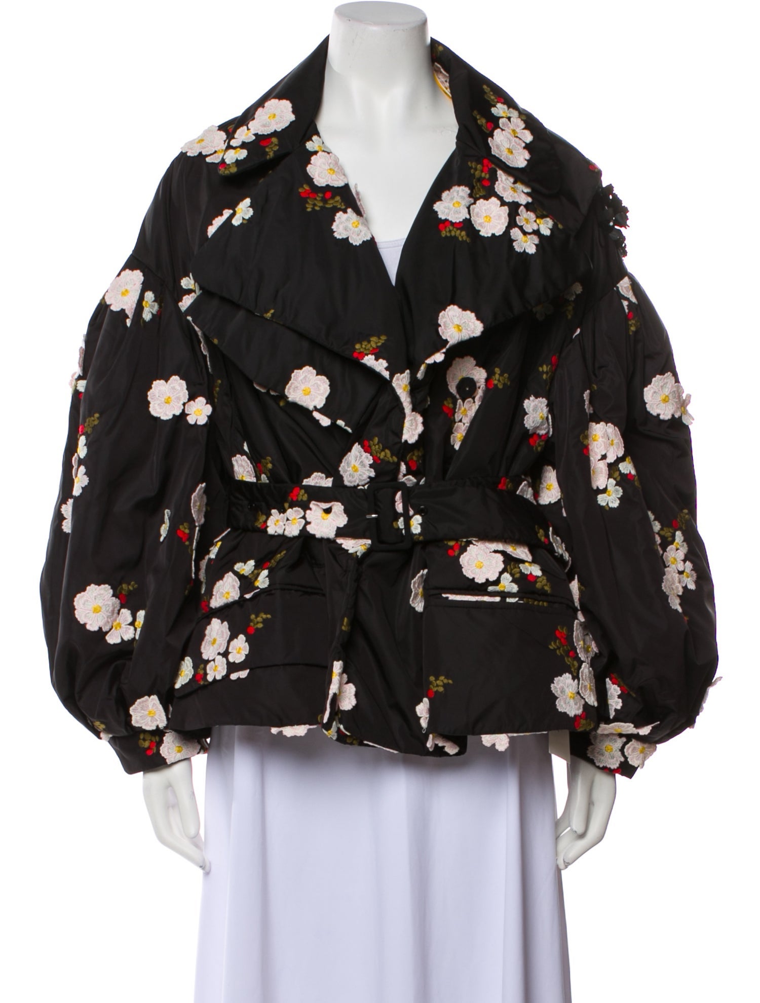 Moncler Genius x Simone Rocha Floral Print Nylon Down Jacket