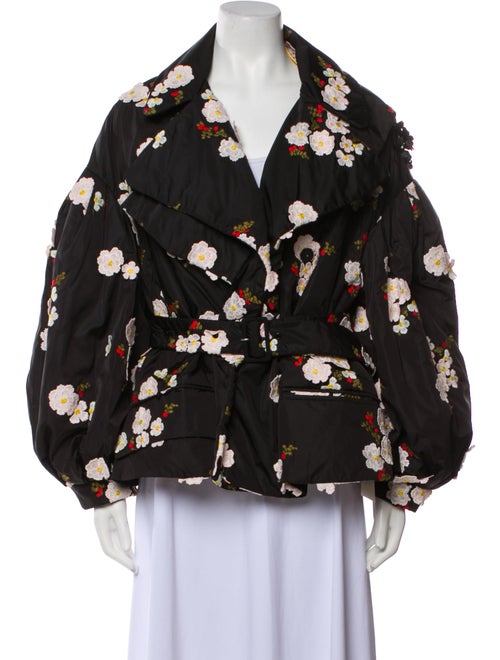 Moncler Genius x Simone Rocha Floral Print Nylon Down Jacket