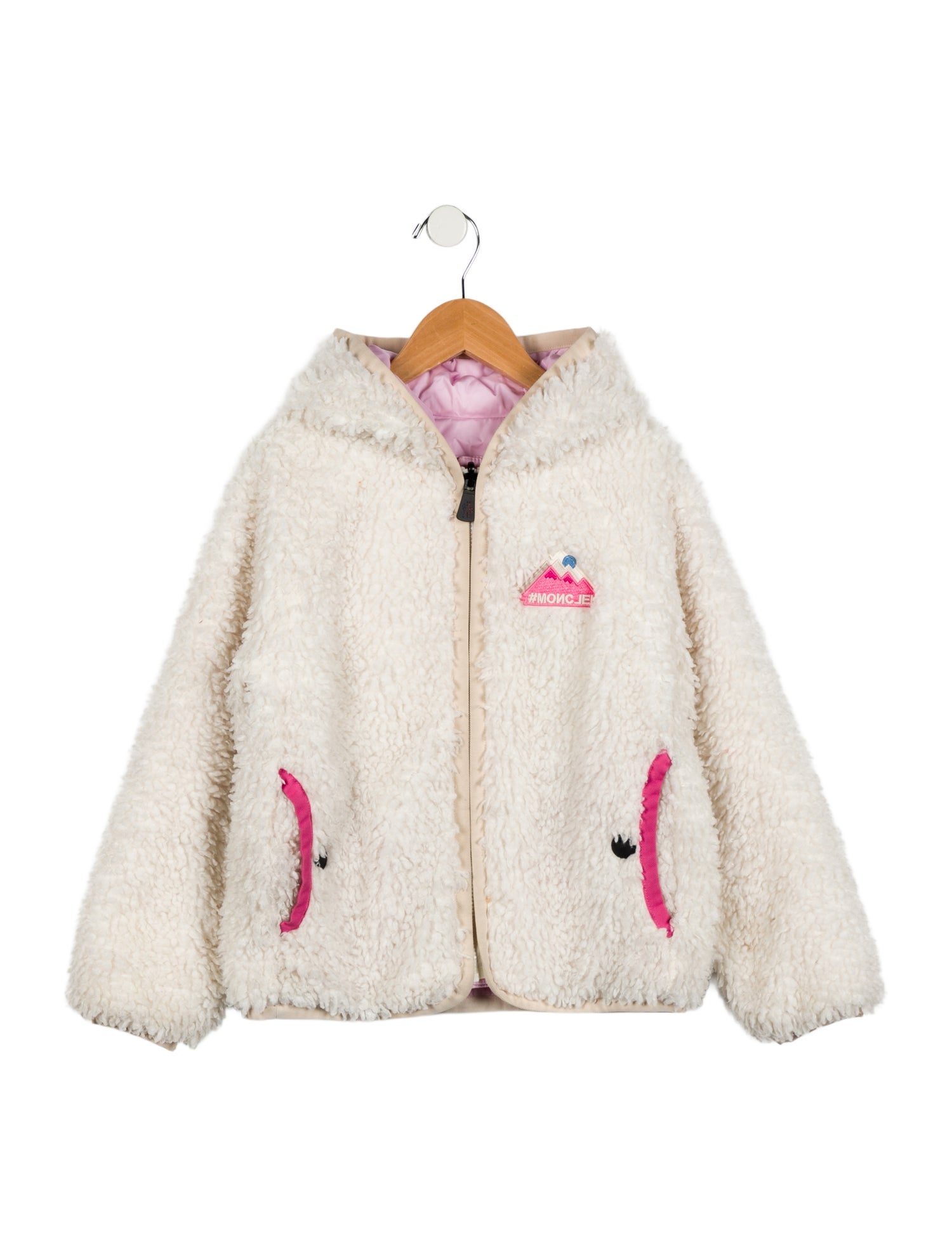 Moncler Grenoble Girls' Reversible Faux Fur Jacket