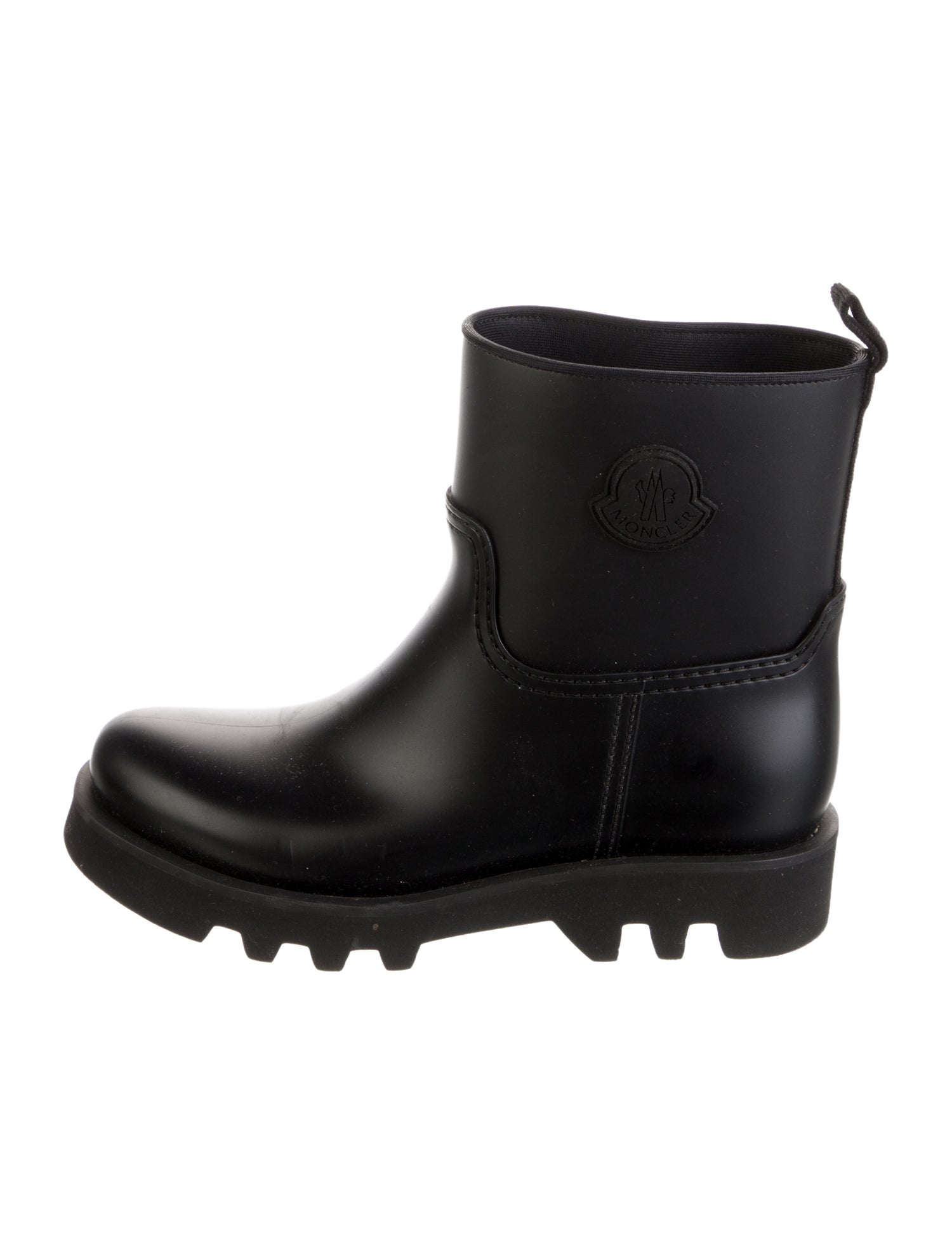 Moncler Signature Logo Leather Boots