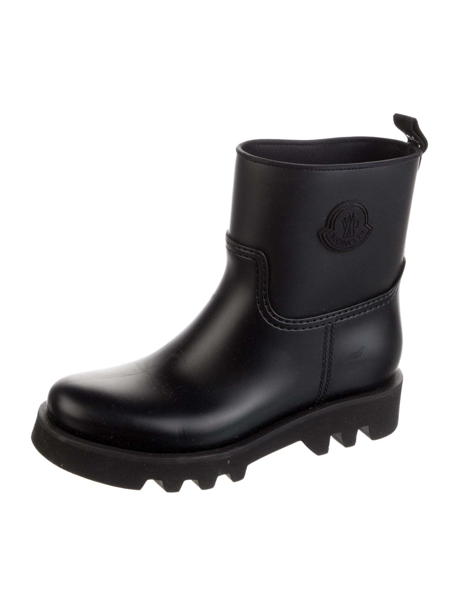 Moncler Signature Logo Leather Boots