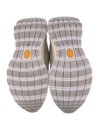 Moncler Leather Colorblock Pattern Sneakers