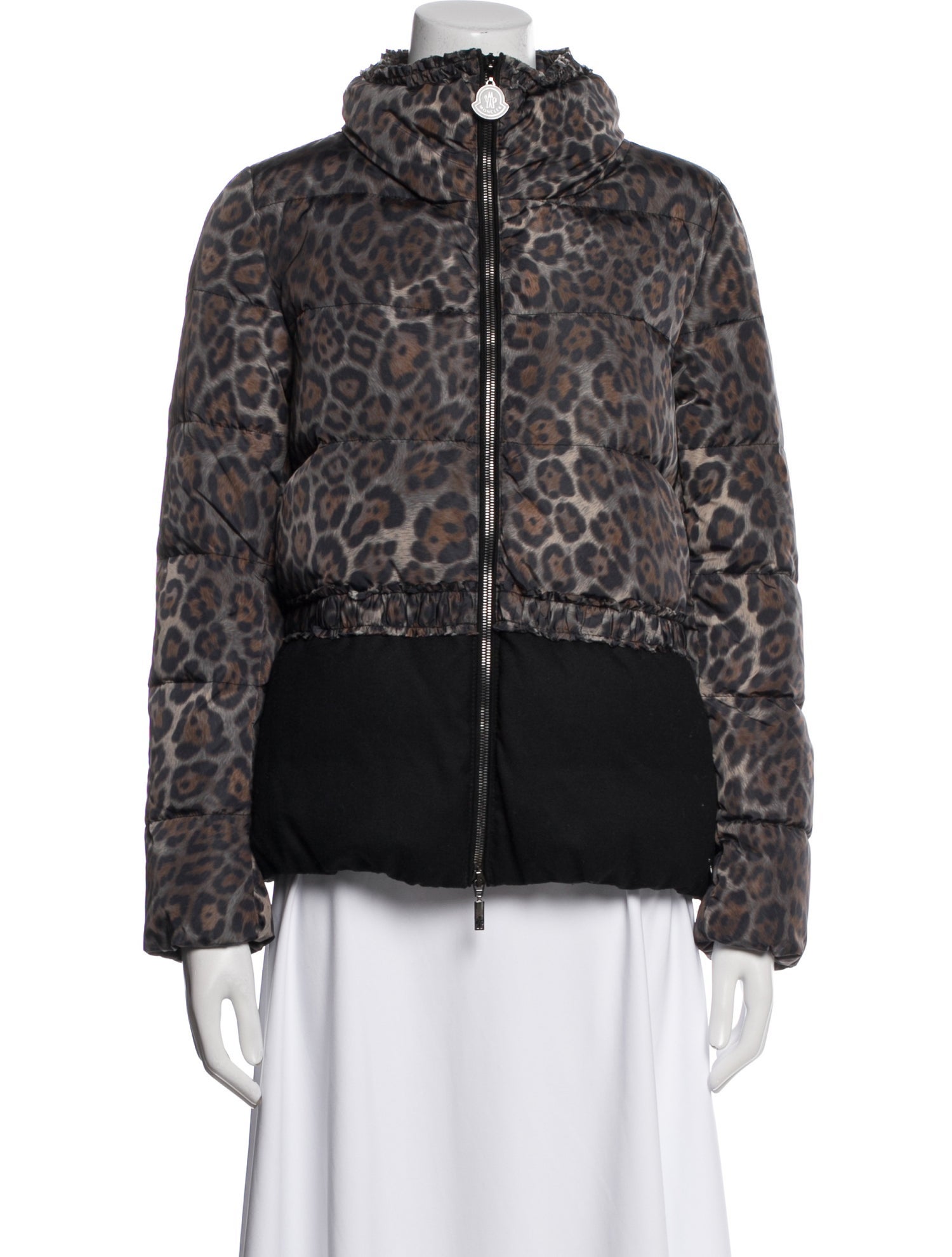 Moncler Down Animal Print Down Jacket