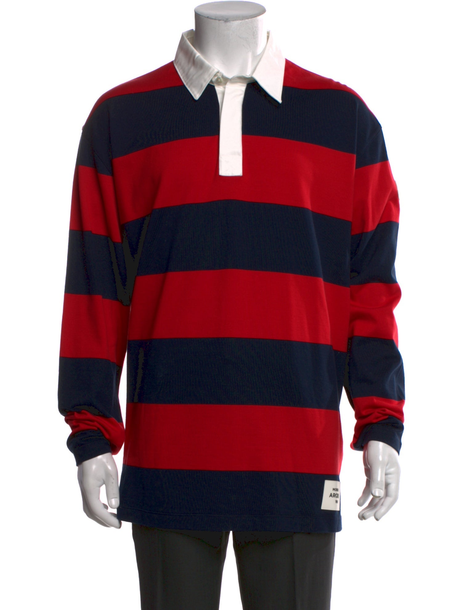 Moncler Striped Collar Polo Shirt