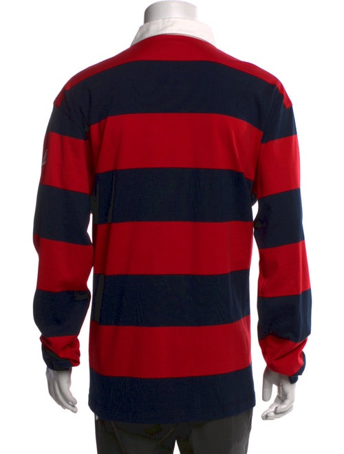 Moncler Striped Collar Polo Shirt