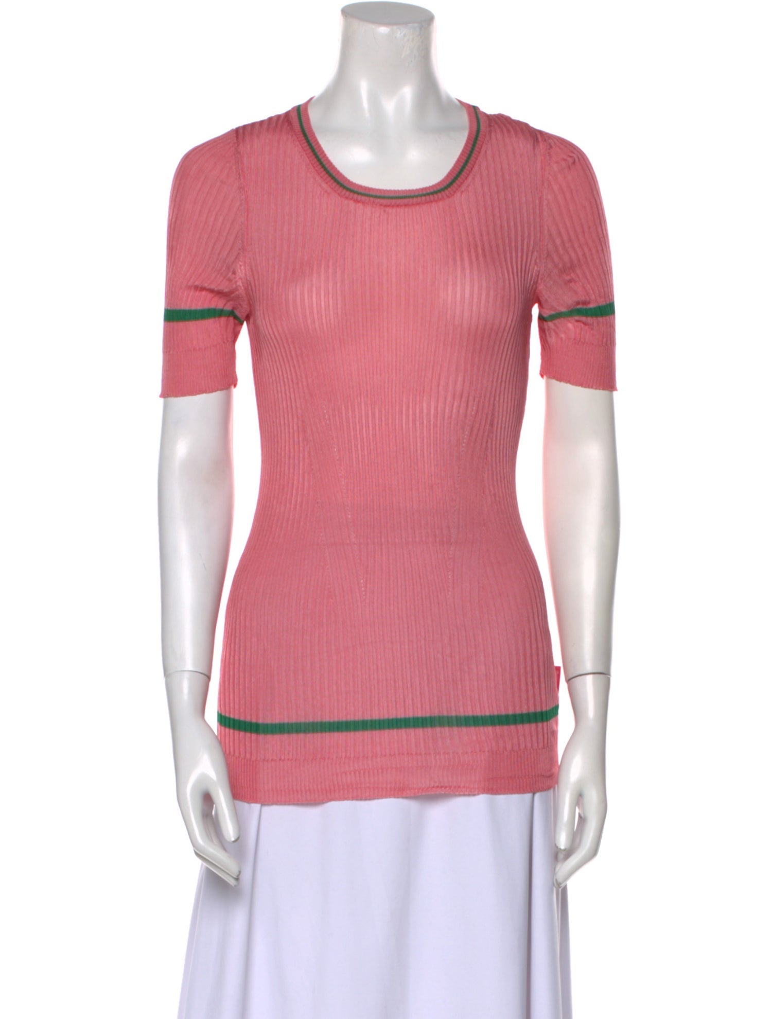 Moncler Scoop Neck Short Sleeve Top