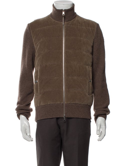 Moncler Striped Puffer Coat