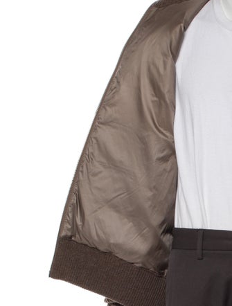 Moncler Striped Puffer Coat