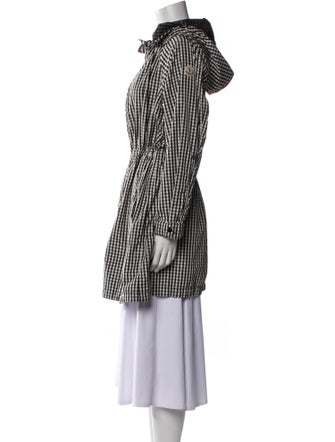 Moncler Plaid Print Coat