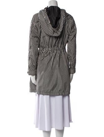 Moncler Plaid Print Coat