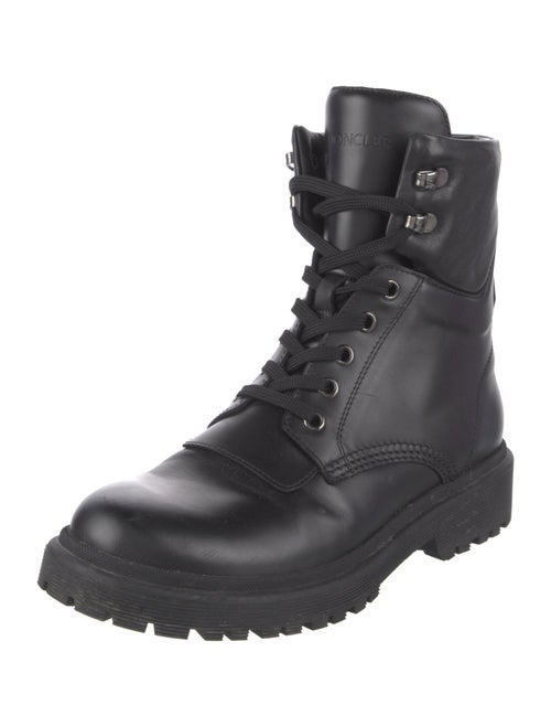 Moncler Leather Combat Boots
