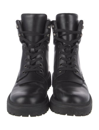 Moncler Leather Combat Boots