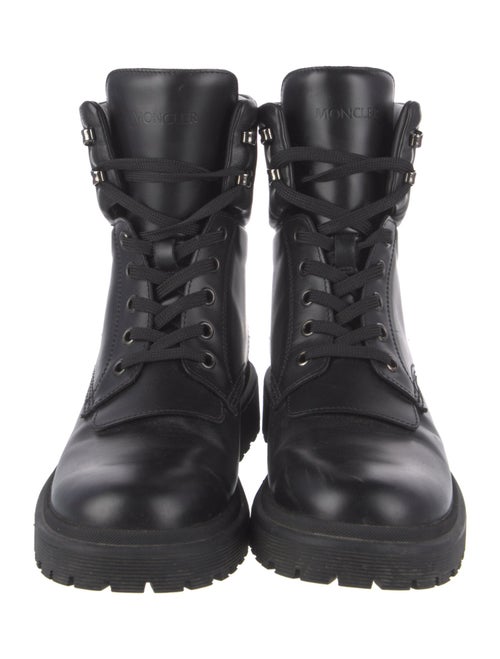Moncler Leather Combat Boots