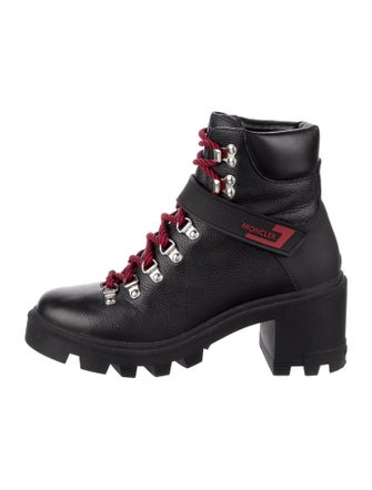 Moncler Carol Leather Combat Boots