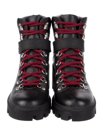 Moncler Carol Leather Combat Boots
