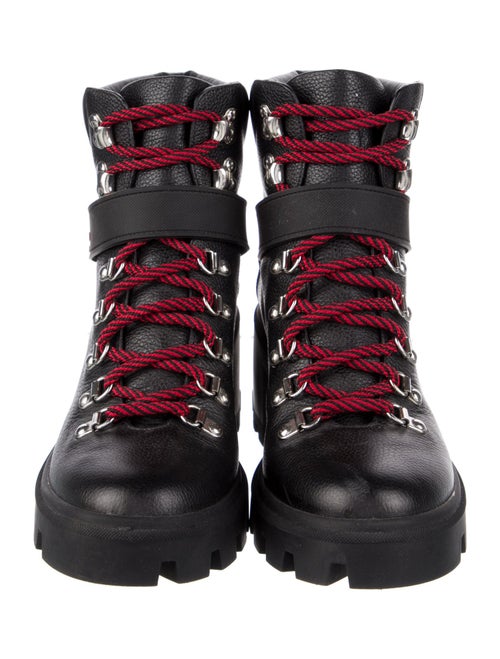 Moncler Carol Leather Combat Boots