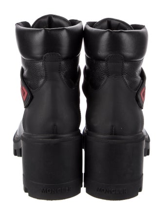 Moncler Carol Leather Combat Boots
