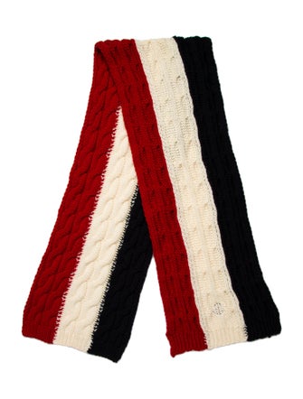 Moncler Wool Striped Scarf