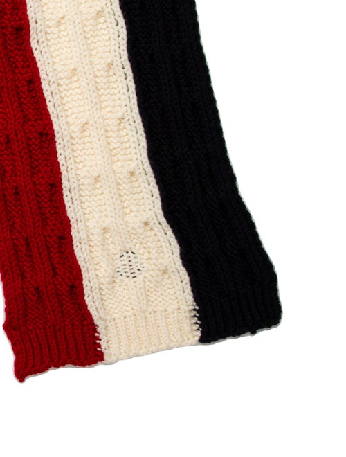Moncler Wool Striped Scarf