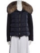 Moncler Virgin Wool Faux Fur Jacket