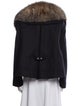 Moncler Virgin Wool Faux Fur Jacket