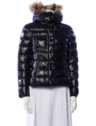 Moncler Printed Faux Fur Jacket