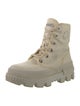 Moncler Canvas Colorblock Pattern Combat Boots