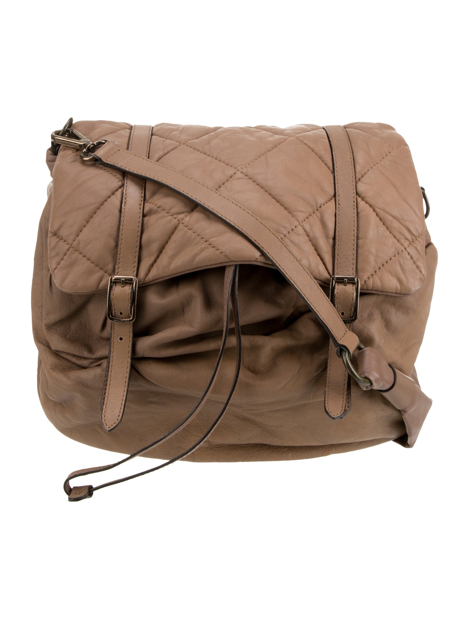 Moncler Leather Messenger Bag