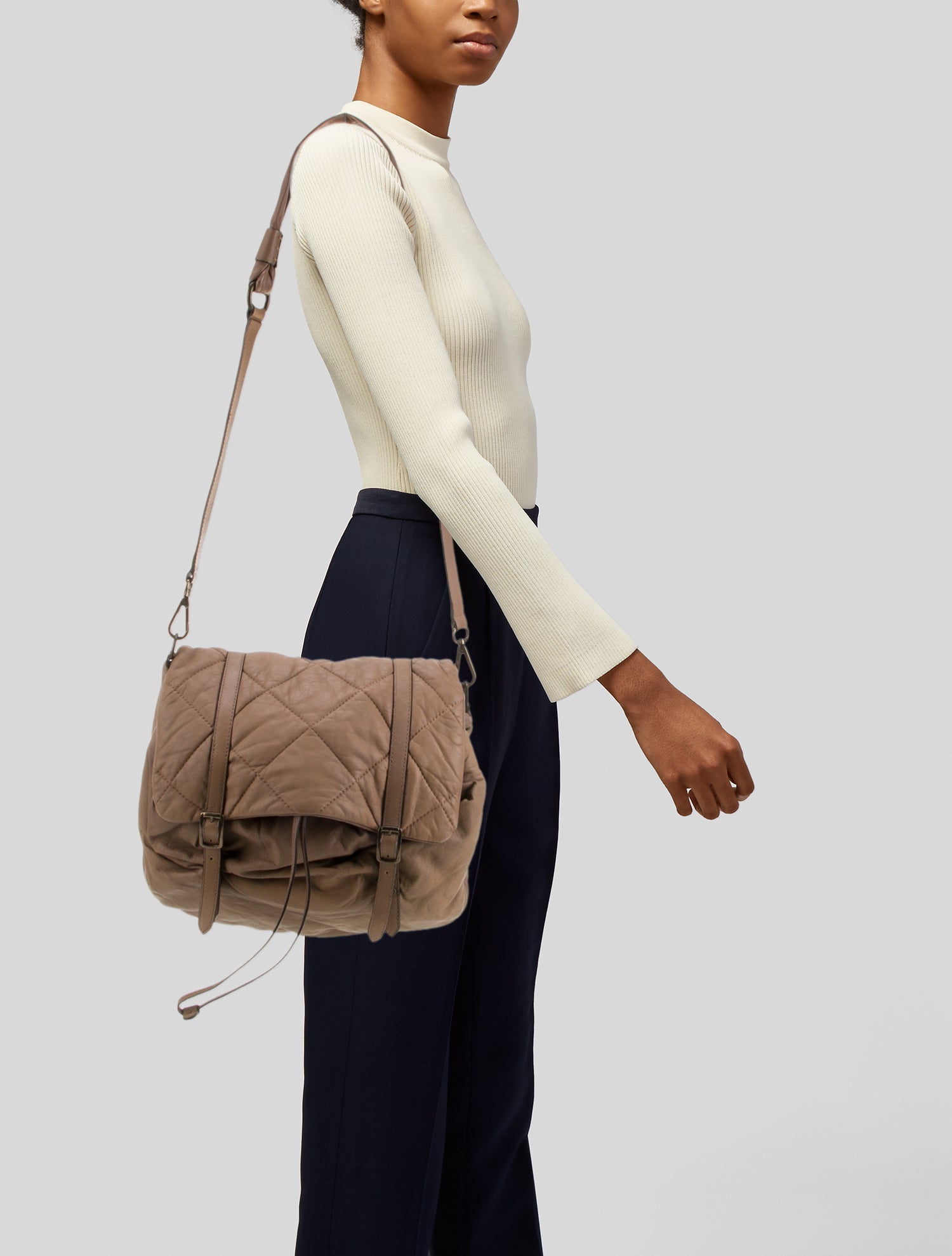 Moncler Leather Messenger Bag