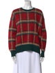 Moncler Wool Plaid Print Sweater
