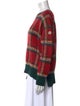 Moncler Wool Plaid Print Sweater