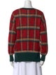 Moncler Wool Plaid Print Sweater